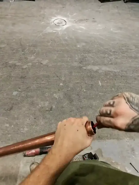Through Jacob's glasses: a deburring tool inside a cut copper end